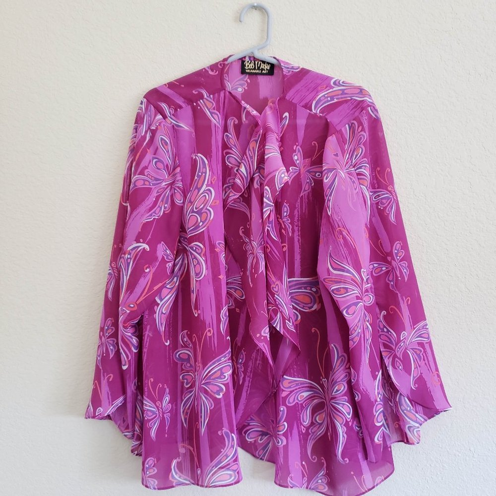Bob Mackie Wearable Art Pink Top